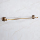 GobekUsa Brass Antique Bath Hardware Set: Towel Rack, Paper Holder, Towel Hanger, Toilet Brush Holder