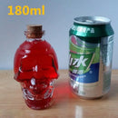 GobekUsa Glass Skull Bottle: Creative Crystal Vodka/Wine 180ML/350ML - Halloween Hip Flasks