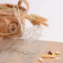 GobekUsa Iron Bird Figurines: Nordic Abstract Statue for Home Decor, Living Room, Desk