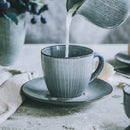 GobekUsa Elegant Ceramic Coffee Cup Set with Saucer - Eco-Friendly Porcelain Tea Cup -