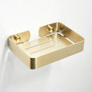 GobekUsa Bath Set: Towel Rack, Corner Shelf, Paper Holder, Mixer Faucet - Brushed Matt Gold