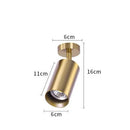 GobekUsa LED Golden Ceiling Spotlight for Living & Dining Room - Modern Luminaria Lamp