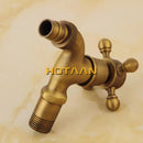 GobekUsa Antique Brass Finish Wall Mount Garden Bibcock Faucet