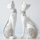 GobekUsa Cat Statue: Decorative Resin Sculpture, Creative Home Decor, Wedding Gift