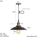 GobekUsa Gold Retro Edison LED Pendant Lights for Dinning Living Room Industrial Decor