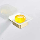 GobekUsa Brushed Gold Stainless Steel Bathroom Accessory Set: TP Holder, Towel Bar, Storage Shelf