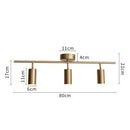 GobekUsa LED Golden Ceiling Spotlight for Living & Dining Room - Modern Luminaria Lamp