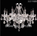 GobekUsa Crystal K9 Chandelier: Modern 8-Arm LED Bedroom & Living Room Lighting