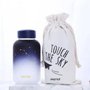 GobekUsa Blue Glass Water Bottle 600ml Cute Polar Bear Seal Design Waterbottle