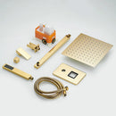 GobekUsa Gold Bath Rain Shower Wall Concealed Faucet Set