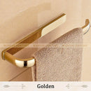 GobekUsa Brass Bathroom Accessories Set: Towel Rings, Toilet Paper Holder, Towel Rail, Shelf
