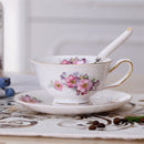 GobekUsa Elegant Ceramic Tea Cup Set 200ml British Porcelain Coffee Cup