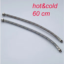 GobekUsa 60cm Stainless Steel Plumbing Hose for Hot and Cold Water