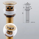 GobekUsa Antique Brass Vessel Sink Drain Strainer, Pop Up Stopper for Lavatory Basin