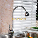 GobekUsa Brass Kitchen Mixer Faucet Single Hole Hot Cold Water Tap