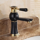 GobekUsa Gold Brass Single Handle Bathroom Mixer Taps for Counter top Basin