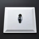 GobekUsa 12-Inch Stainless Steel Square Rainfall Shower Head - Chrome Luxury Bathroom Fixture