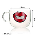 GobekUsa Killer Whale Glass Coffee Mug 350ml: Cute Polar Bear Tea Cup Heat Resistant Glass Beer Mug