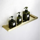 GobekUsa Brushed Gold Bathroom Hardware Set: Towel Rack, Paper Holder, Toilet Brush Holder, Hooks