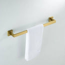 GobekUsa Brushed Gold Bathroom Hardware Set - Robe Hook, Towel Rail, Tissue Holder & more