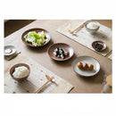 GobekUsa Japanese Style Ceramic Dinner Set - Blue Tableware Set with Bowl and Plate