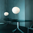 GobekUsa Gregg Pendant Lamp: White Bubble Glass Italian Design for Home, Kitchen, Restaurant