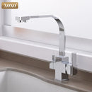GobekUsa Black Single Hole Kitchen Faucet Mixer Tap for Drinking Water