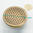 GobekUsa 8" Copper Round OverHead Rain Shower Head in Antique Brass Finish
