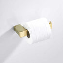 GobekUsa Brushed Gold Stainless Steel Bathroom Accessory Set: TP Holder, Towel Bar, Storage Shelf