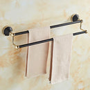 GobekUsa Gold Black Bathroom Accessories Set, Towel Bar, Toilet Brush Holder, Paper Holder