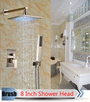 GobekUsa LED Rainfall Shower Set with Handheld Spray and Tub Spout