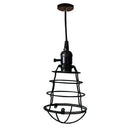 GobekUsa Black Metal Chandelier with E27 Edison Bulb Socket for Kitchen, Restaurant, Cafe
