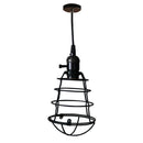 Vintage Black Metal Edison Pendant Light