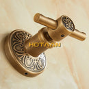 GobekUsa Antique Brass Robe Hook, Wall Mounted Bathroom Accessories