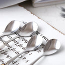 GobekUsa 6-Piece Coffee Spoon Set, European Bone China & Stainless Steel Tableware