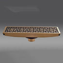 GobekUsa Euro Antique Brass Carved Floor Drain Cover for Bathroom Bath Accessories