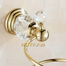 GobekUsa Crystal Bathroom Wall Shelf Hair Dryer Rack Storage Holder Spiral Stand