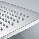 GobekUsa 16" Square LED Light Rainfall Shower Head - Color Changing Brass Showerhead