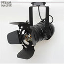GobekUsa Industrial Spotlight Rail Light with Barndoor for Clothes Store Lighting