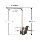 GobekUsa Brushed Nickel Kitchen Faucet | 360 Rotate Hot Cold Mixer Tap | Single Lever