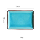 GobekUsa Ice Cracking Glaze Ceramic Tableware Set - Blue Color