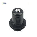 GobekUsa E27 Socket Lamp Base Switch 4A, 250V Black Fitting Bulb Holder Socket