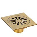 GobekUsa Antique Brass Shower Floor Drain 10cm Square Waste Strainer Cover Grate