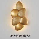 GobekUsa Golden Stainless Steel LED Wall Sconce for Bedroom & Corridor