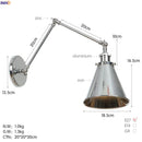 GobekUsa Industrial Retro LED Wall Sconce Adjustable Loft Style Edison Wall Lights Fixtures