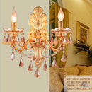 GobekUsa Gold Crystal Wall Light Indoor Lamp - Elegant Alloy Crystal Candle Design