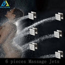 GobekUsa 6-Piece Body Shower Massage Jets for Bathroom SPA Experience