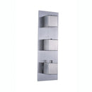 GobekUsa Brushed Nickel Thermostatic Mixer Valve for Three Handle Shower Control