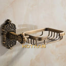 GobekUsa Antique Brass Wall Mount Soap Basket for Bathroom Essentials