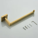 GobekUsa Brushed Gold Bathroom Hardware Set - Robe Hook, Towel Rail, Tissue Holder & more